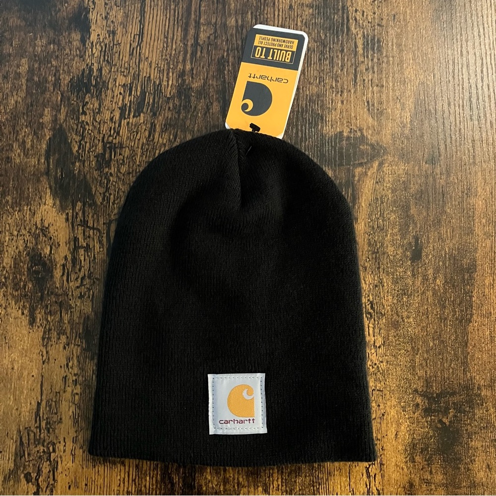 CARHARTT KNIT BLACK BEANIE